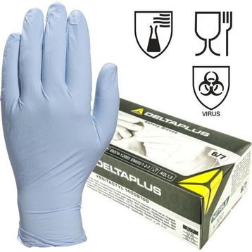 Delta Plus V1400B100 Pudrasız Nitril Tek Kullanımlık Eldiven