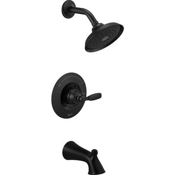 Delta T14432-BL Faucet Woodhurst 14 Serisi Mat Siyah Duş Bataryası