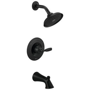 Delta T14432-BL Faucet Woodhurst 14 Serisi Mat Siyah Duş Bataryası