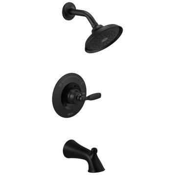 Delta T14432-BL Faucet Woodhurst 14 Serisi Mat Siyah Duş Bataryası