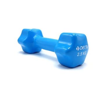 Delta Vinyl Kaplı 2.5 Kg - Mavi Deluxe Demir Dambıl