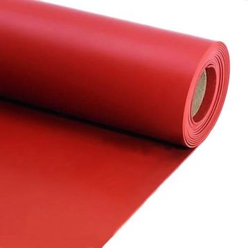 Demiriz 1x0.5 m 1 mm Kırmızı Silikon Levha