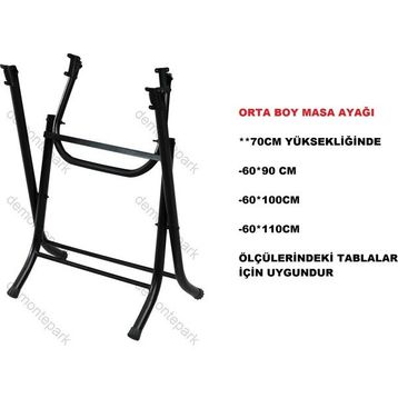 Demontepark Katlanır Orta Boy Masa Ayağı