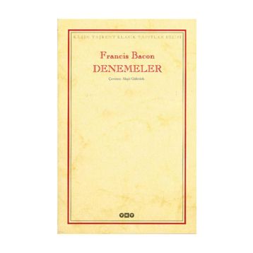 DENEMELER - FRANCIS BACON (ISBN:9789753638777)