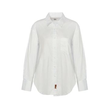 Denim DT10060-2 Beyaz Kadın Gömlek