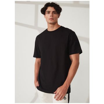 Denim DT10309 Trip Bisiklet Yaka Düz Siyah Erkek T-shirt