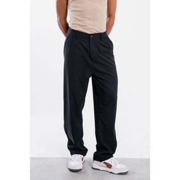 Denim Republic Baggy Bol Kumaş Dökümlü Siyah Erkek Pantolon