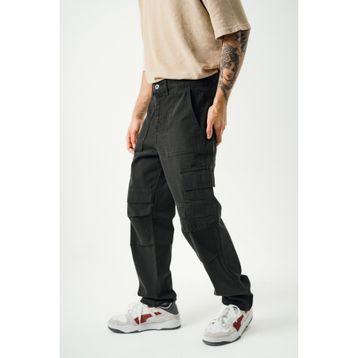 Denim Republic Siyah Erkek Kargo Pantolon
