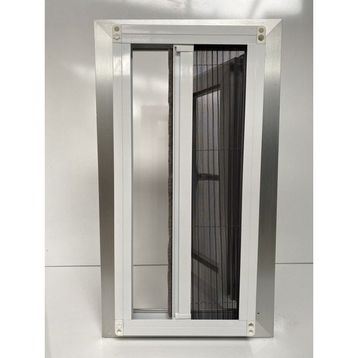 Deniz Cam 90-120 x 170-220 cm Yatay Pileli Plise Akordiyon Sürme Katlanır Beyaz Sineklik