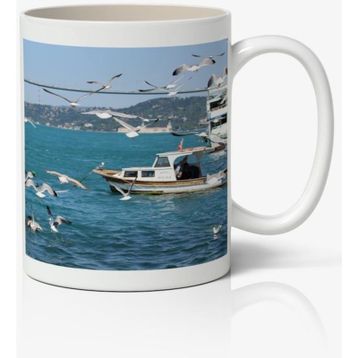 Deniz Manzara Baskılı Kupa