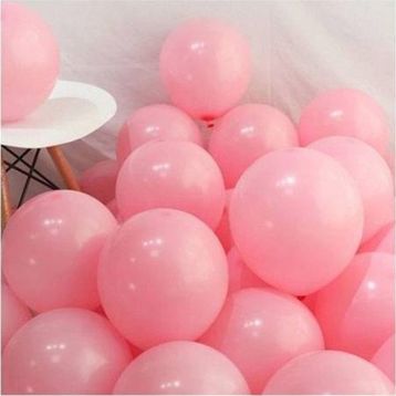 Deniz Party Store 12 İnç Pembe Renk 25 Adet Pastel Balon