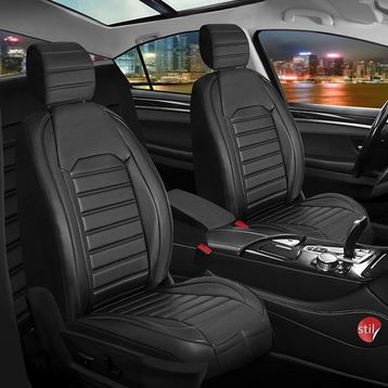 Deniz Tuning Bmw 5 Serisi 524 Lüx Deri 5'li Takım Orjin Tam Siyah Oto Koltuk Kılıfı