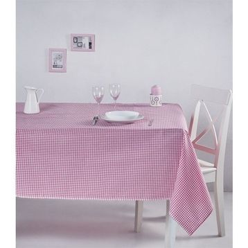 Denizli Concept 170X170 Pembe Pötikareli Masa Örtüsü