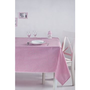 Denizli Concept 170X170 Pembe Pötikareli Masa Örtüsü