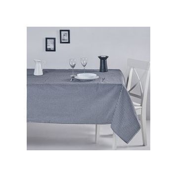 Denizli Concept 170X170 Siyah Pötikareli Masa Örtüsü