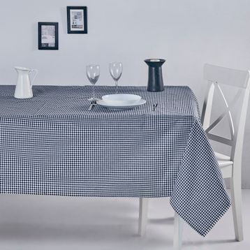 Denizli Concept 170X170 Siyah Pötikareli Masa Örtüsü