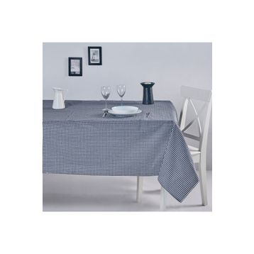 Denizli Concept 170X170 Siyah Pötikareli Masa Örtüsü