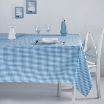 Denizli Concept 170X170 Turkuaz Pötikareli Masa Örtüsü