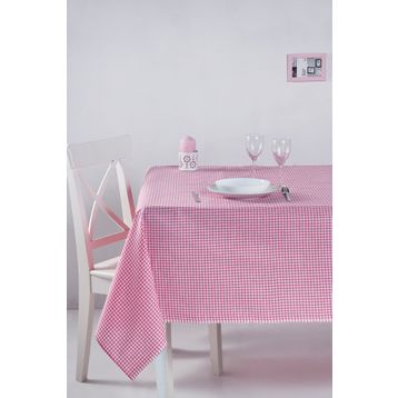 Denizli Concept 170X220 Pembe Pötikareli Masa Örtüsü