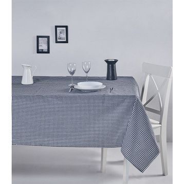 Denizli Concept 170X220 Siyah Pötikareli Masa Örtüsü