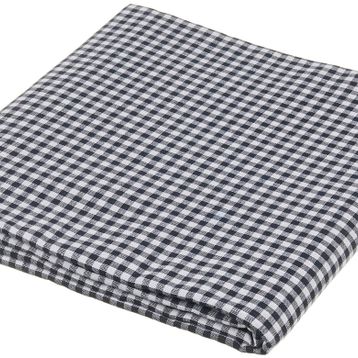 Denizli Concept 170X220 Siyah Pötikareli Masa Örtüsü