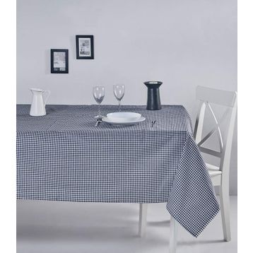 Denizli Concept 170X220 Siyah Pötikareli Masa Örtüsü