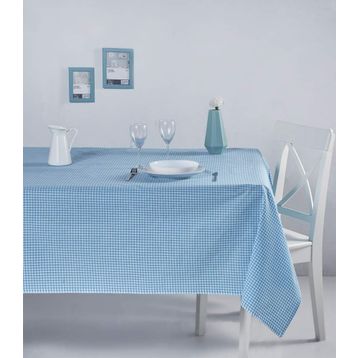 Denizli Concept 170X220 Turkuaz Pötikareli Masa Örtüsü