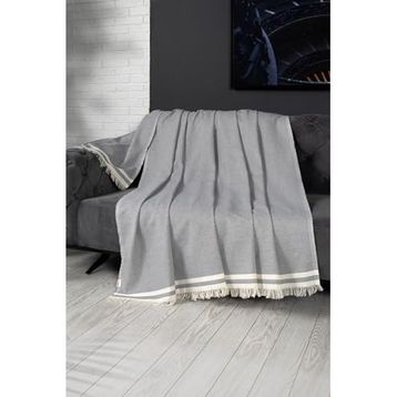 Denizli Concept Alinda Gri 170x230 cm Koltuk Örtüsü