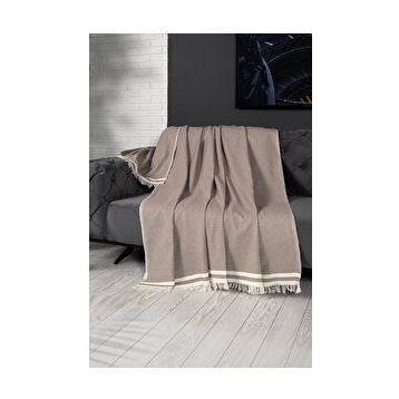 Denizli Concept Alinda Kahverengi 170x300 cm Koltuk Örtüsü