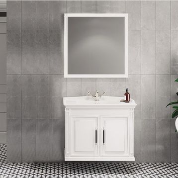 Denko Albatros 80 cm Beyaz Banyo Dolabı