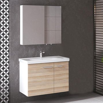 Denko Banyo Terra 80 cm Siyah Banyo Dolabı