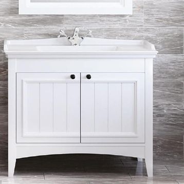 Denko Helena 100 cm Beyaz Alt Modül Banyo Dolabı
