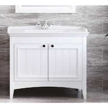 Denko Helena 100 cm Beyaz Alt Modül Banyo Dolabı