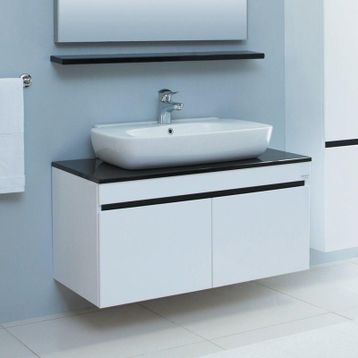 Denko Helena 100 cm Beyaz Alt Modül Banyo Dolabı