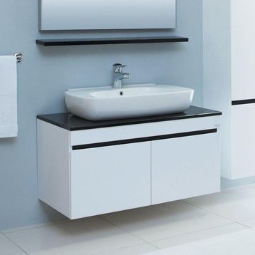 Denko Helena 100 cm Beyaz Alt Modül Banyo Dolabı