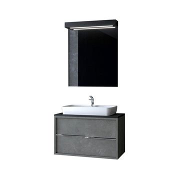 Denko Matia 80 cm Aynalı Üst Modülü Banyo Dolabı