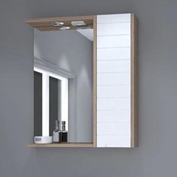 Denko Mostar 70 cm Beyaz Üst Modül Banyo Dolabı