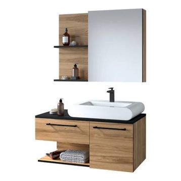 Denko Piramit 90 cm Banyo Dolabı
