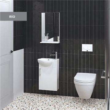 Denko Rio 45 cm Mdf Banyo Dolabı Takımı