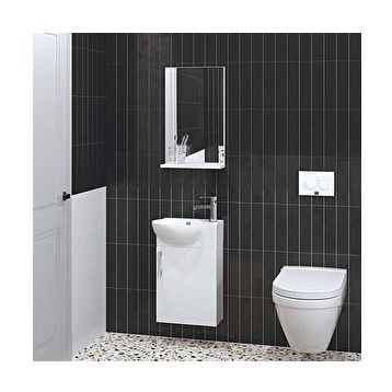 Denko Rio 45 cm Mdf Banyo Dolabı Takımı