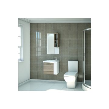 Denko Step 50 cm Beyaz Banyo Dolabı