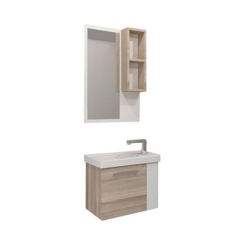 Denko Step Beyaz Alize 50 cm Banyo Dolabı
