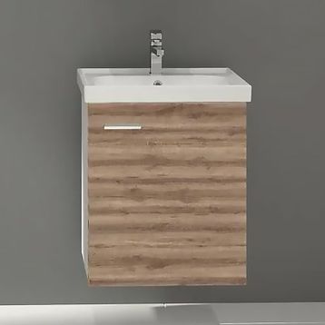 Denko Terra 50 cm Mdf Alize Banyo Dolabı Alt Modül ve Lavabo