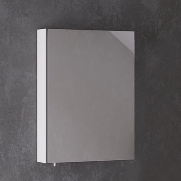 Denko Terra 60 cm Mdf Antrasit Gri Aynalı Üst Modülü Banyo Dolabı