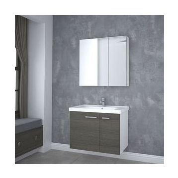 Denko Terra 80 cm Açık Meşe Banyo Dolabı