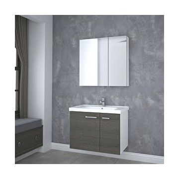 Denko Terra 80 cm Açık Meşe Banyo Dolabı