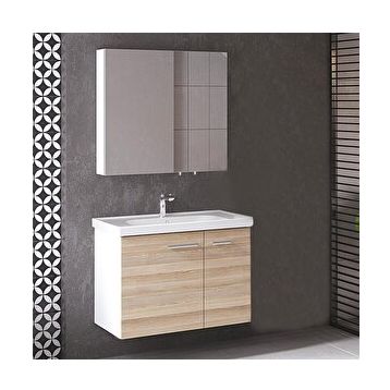 Denko Terra 80 cm Mdf Banyo Dolabı Takımı