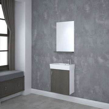 Denko Terra Beyaz 50 cm Banyo Dolabı