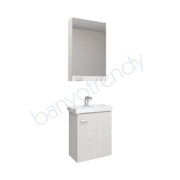 Denko Terra Beyaz 50 cm Banyo Dolabı