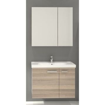 Denko Terra Beyaz Alize 80 cm Banyo Dolabı
